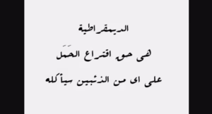 كلام واقتباسات عن الديمقراطية